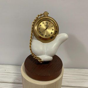 Disney Mickey Mouse Figural Hand Clock Works!